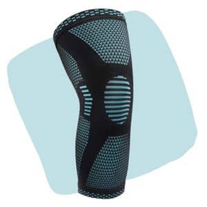 Best Knee Brace For Walking - Knee Force Compression Sleeve. Excellent knee brace in blue color and great arthritis support. 